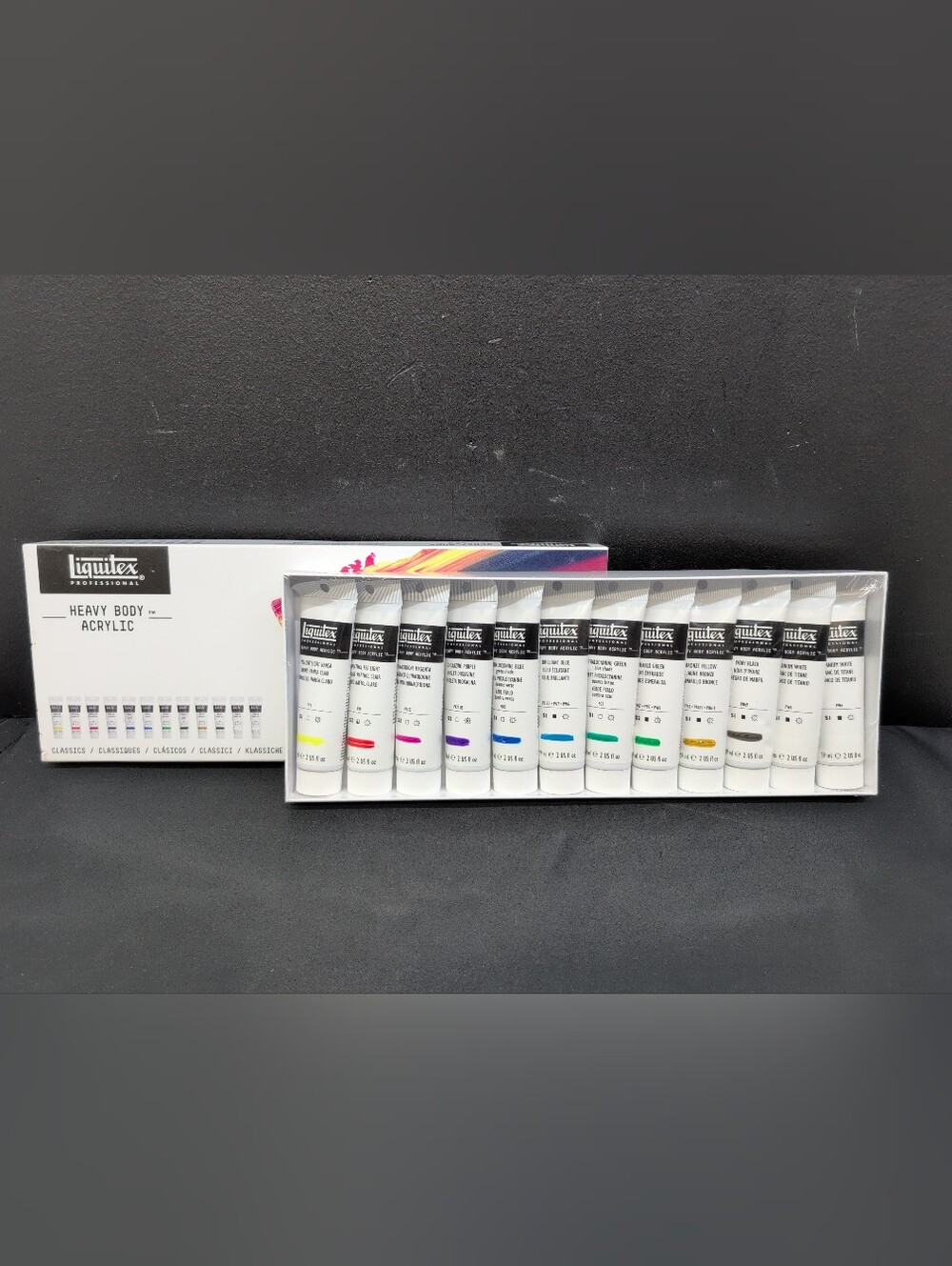 Liquitex Professional Heavy Body Acrylic Paint Classic Set 12 Colors Multicolor